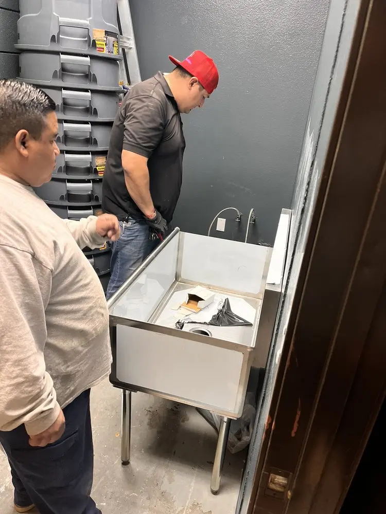 Commercial plumbing and sink installation in Morrison